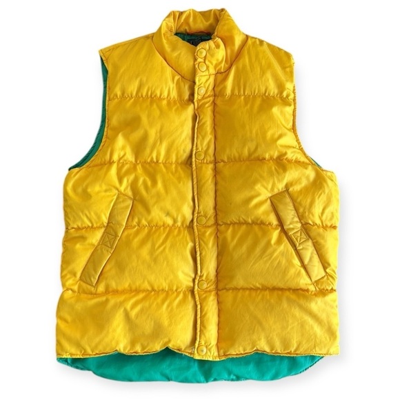 J Crew vintage men’s puffer vest 550 fill power, goose down feathers, size small - Picture 1 of 14